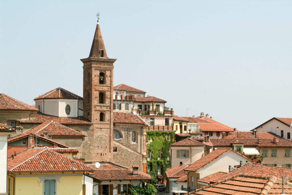 View of the old town centre in Rivoli