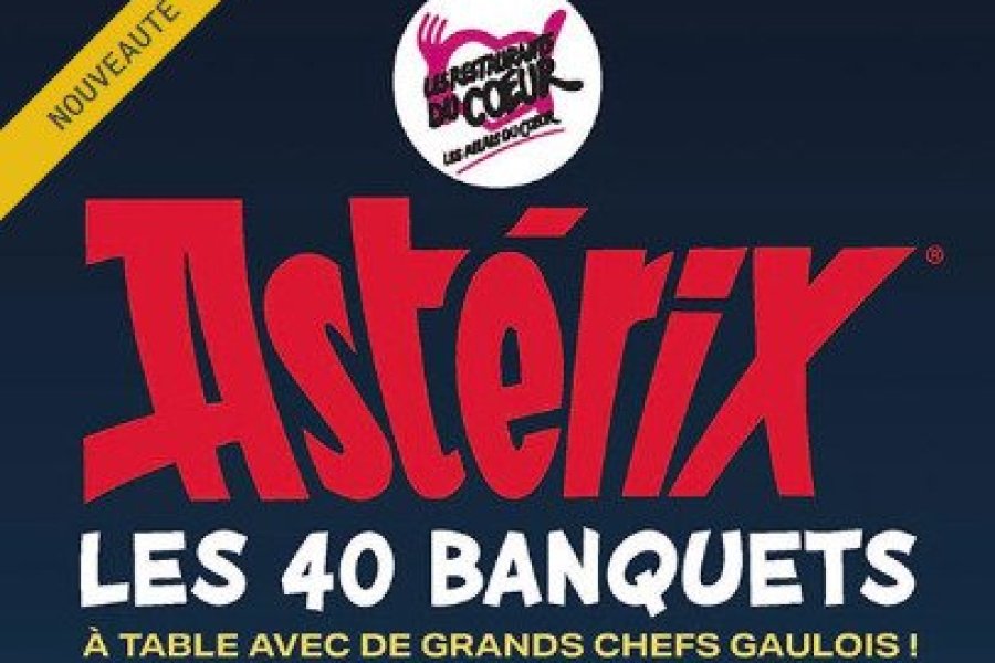 Un livre de cuisine pour fêter les 65 ans d'Astérix et soutenir Les Restos du Coeur