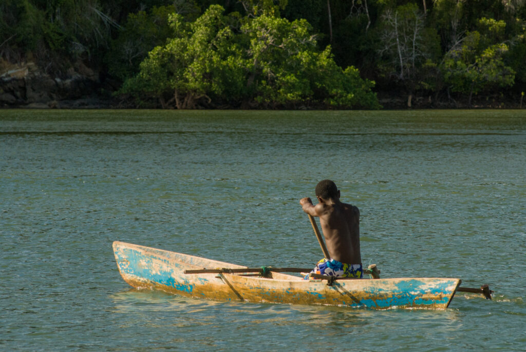 Déplacement en pirogue