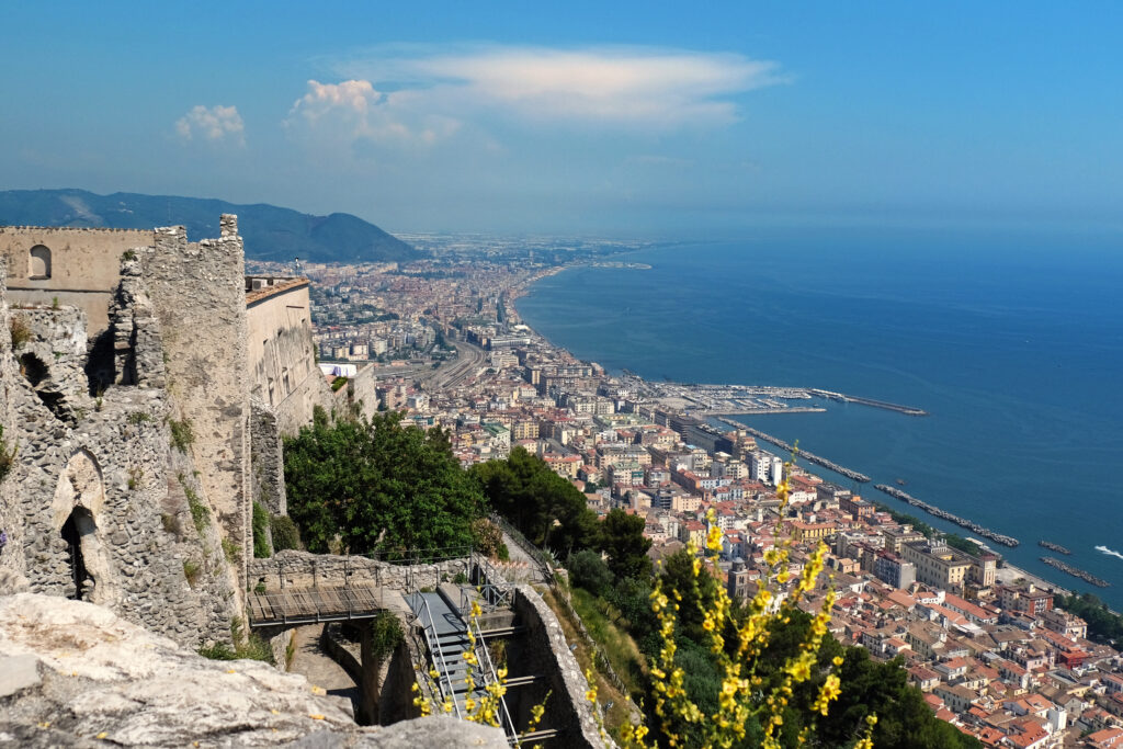 Vue depuis le Castello di Arechi