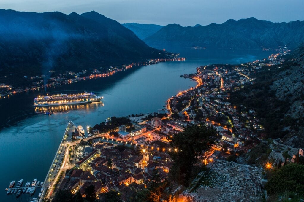 Kotor vu d'en haut 