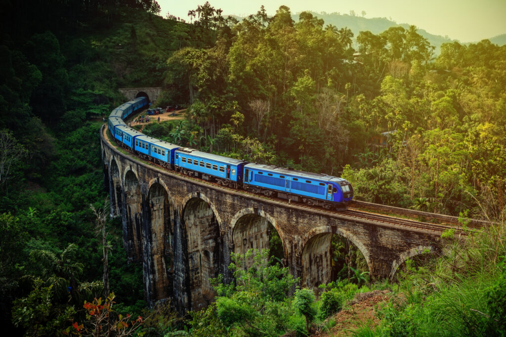 Train sur le Nine Arches Bridge