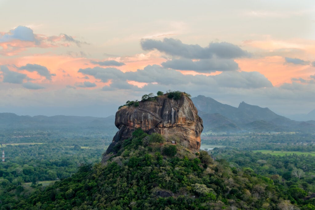 Vue sur le rocher du Lion