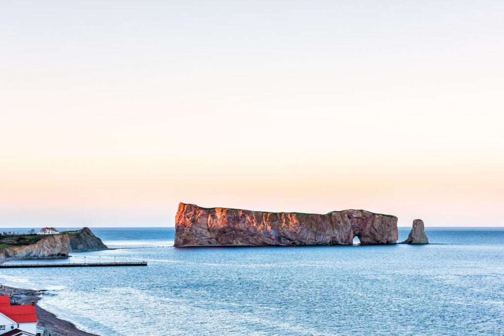 Rocher percé - péninsule de Gaspesie à Québec