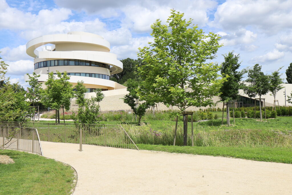 La cité des climats et vins de Bourgogne, vue de l'extérieur