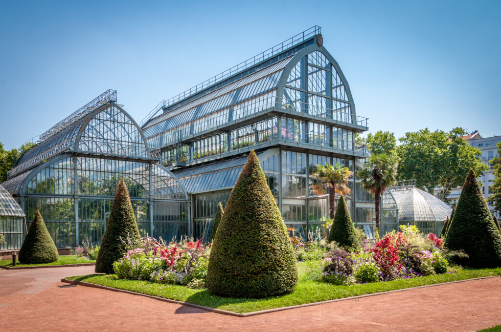 Jardin botanique et serres du parc de la Tête d'Or à Lyon