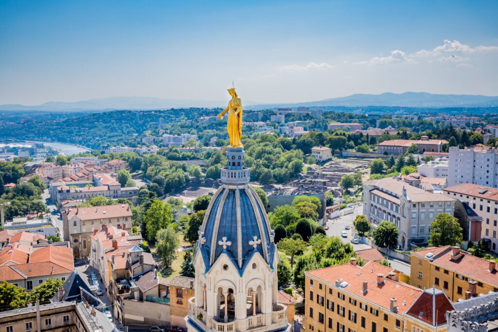 Vierge doré de Notre-Dame de Fourvière à Lyon