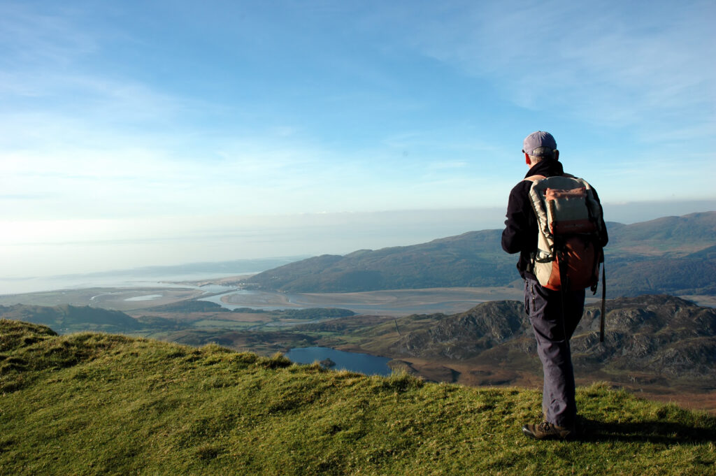 Vue depuis la montagne Cader Idris 