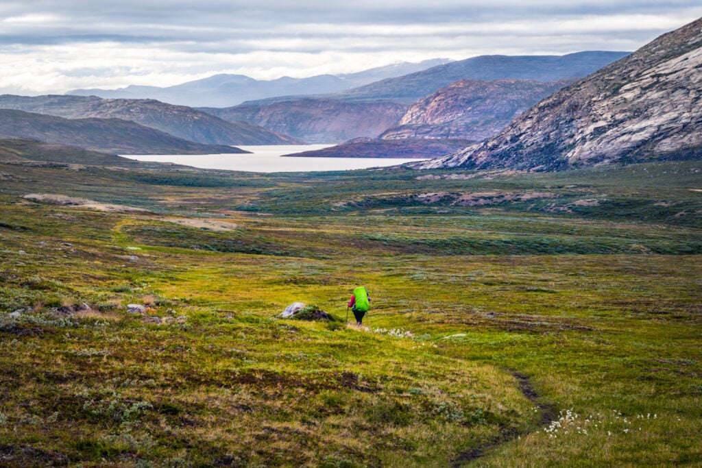 Personne faisant le  Arctic Circle Trail