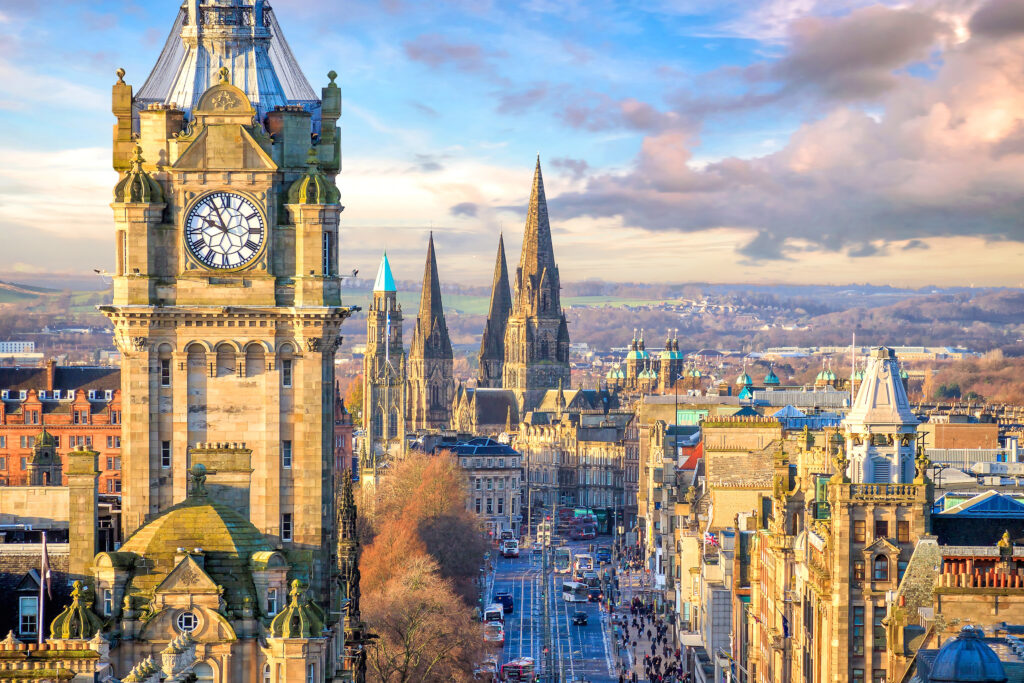 Vue sur Edimbourg 