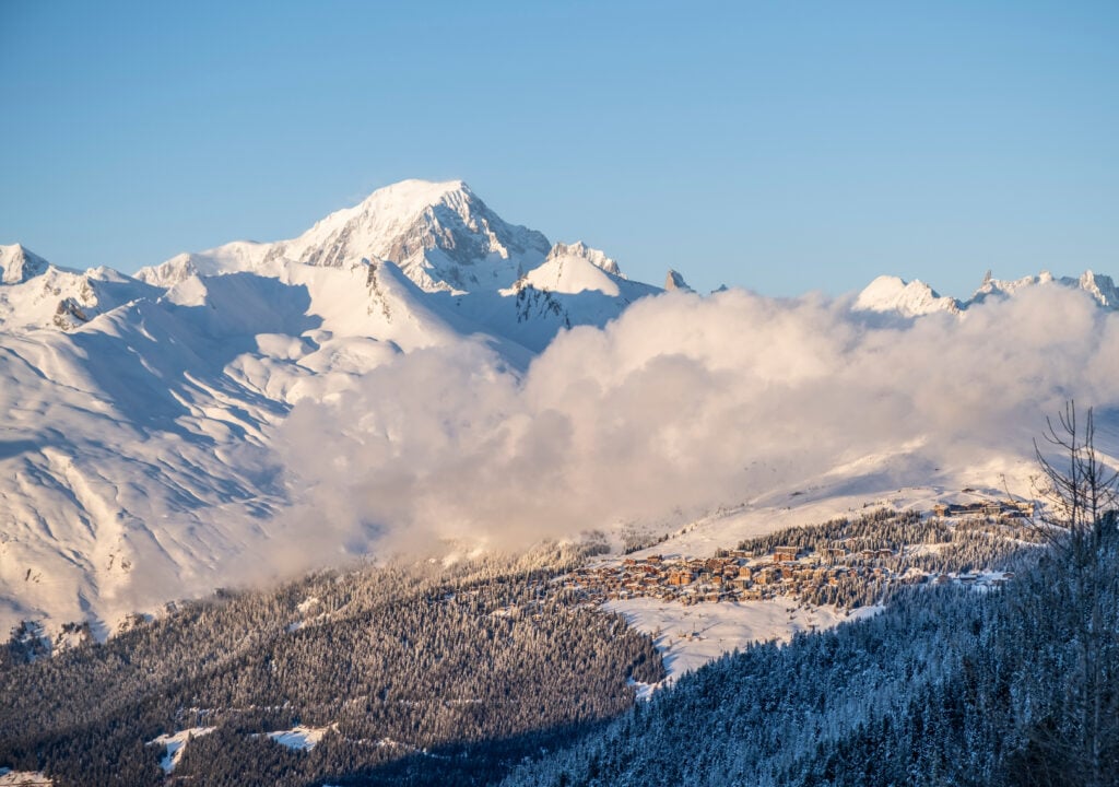 La Rosière - San Bernardo, vue sur le Mont-Blanc 