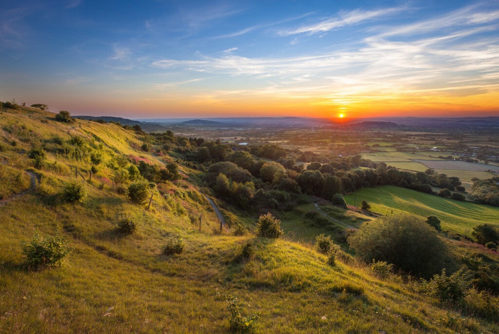 Crickley Hill dans les Cotswolds 