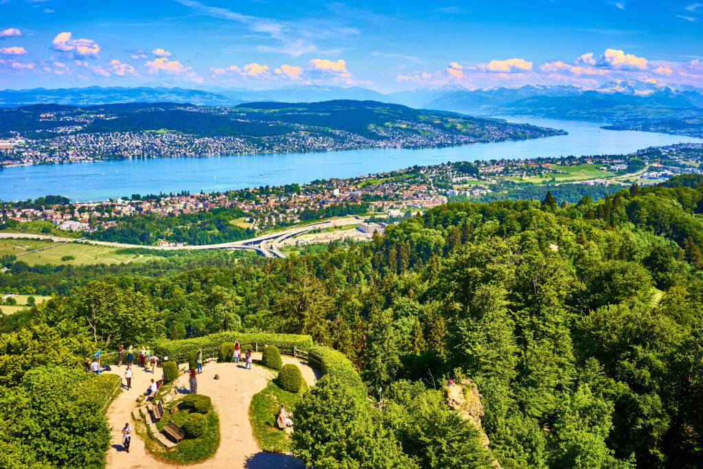 Vue depuis le sommet de l'Uetliberg