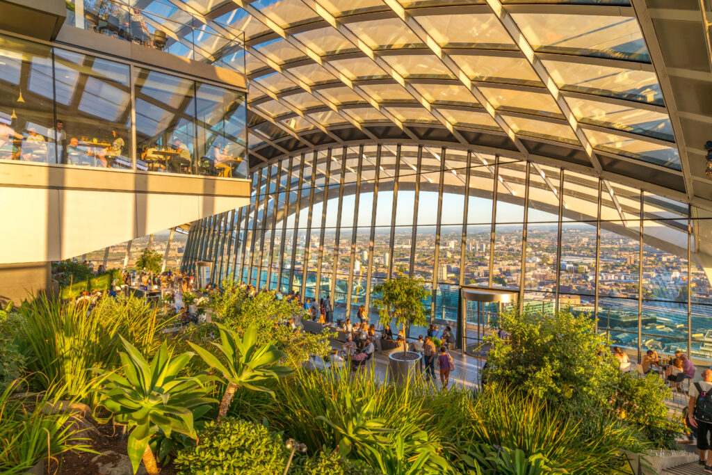 Vue panoramique depuis le Sky Garden