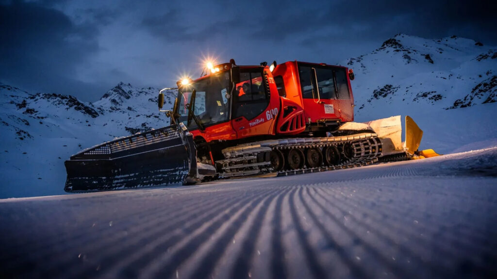 Balade en dameuse à Val Thorens