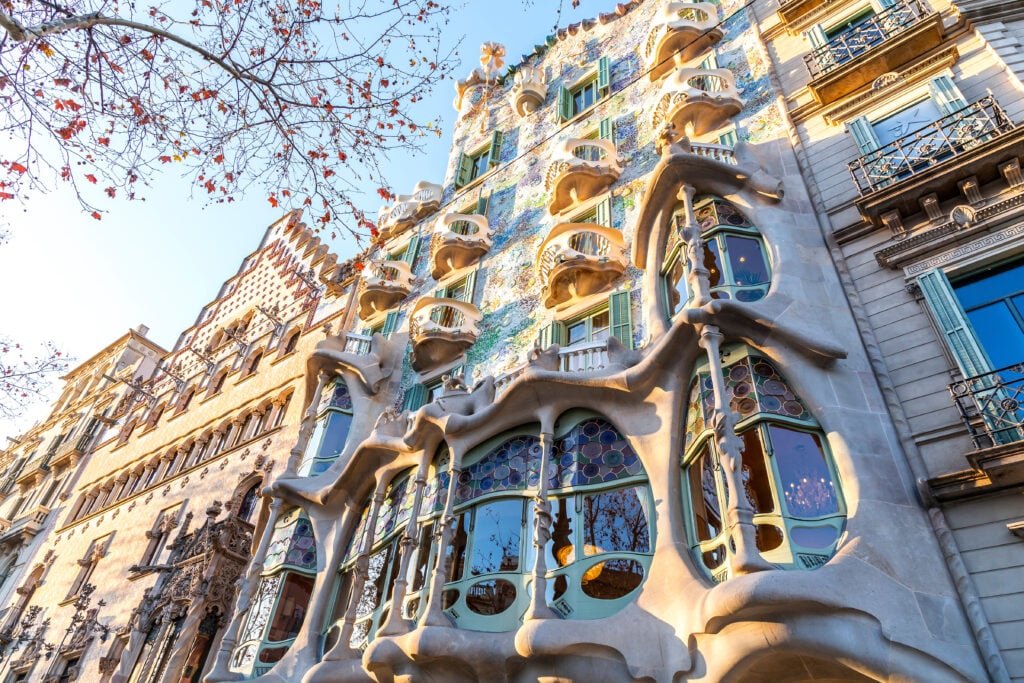 Façade de la maison Gaudi