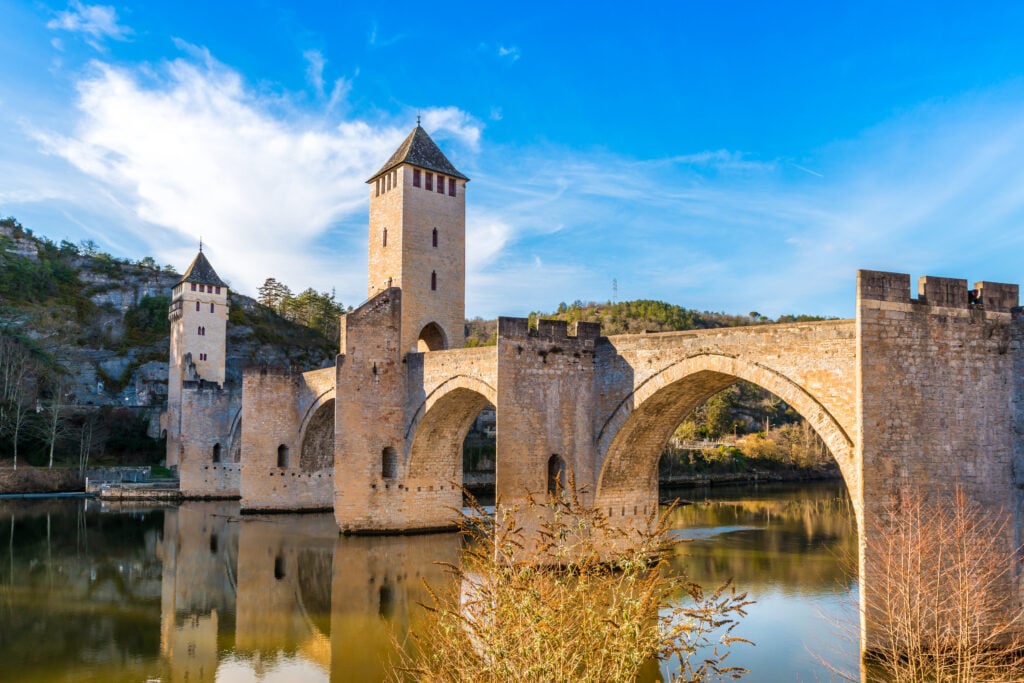 Pont Valentré sur le Lot à Cahors