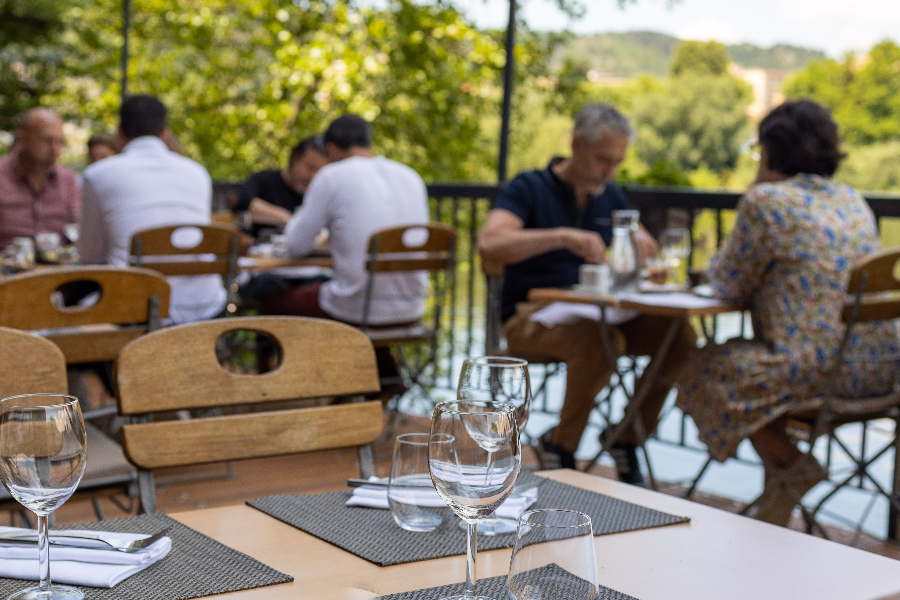 Terrasse vue Rivière