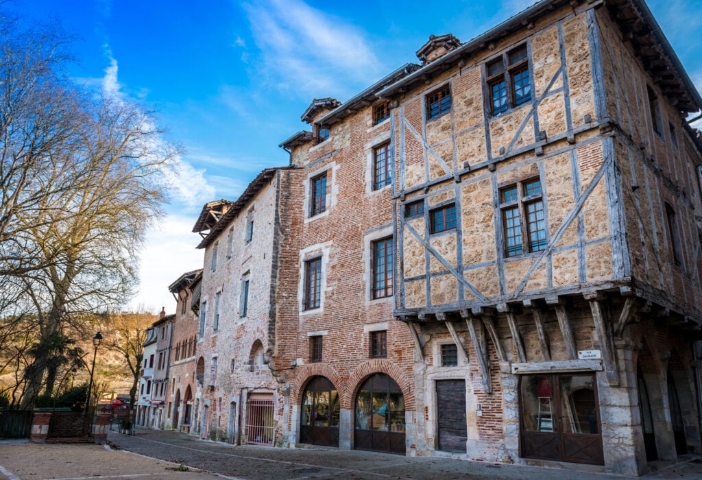 Rue Daurade à Cahors, Occitanie, France