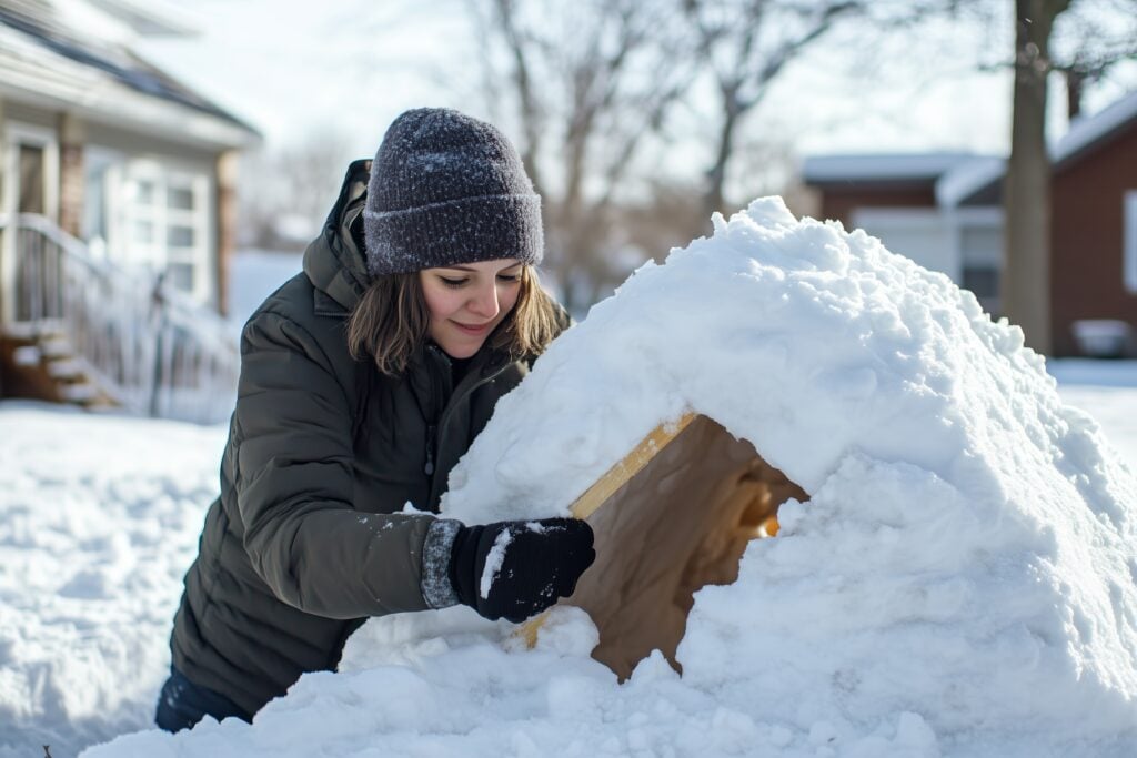 Construction d'igloo