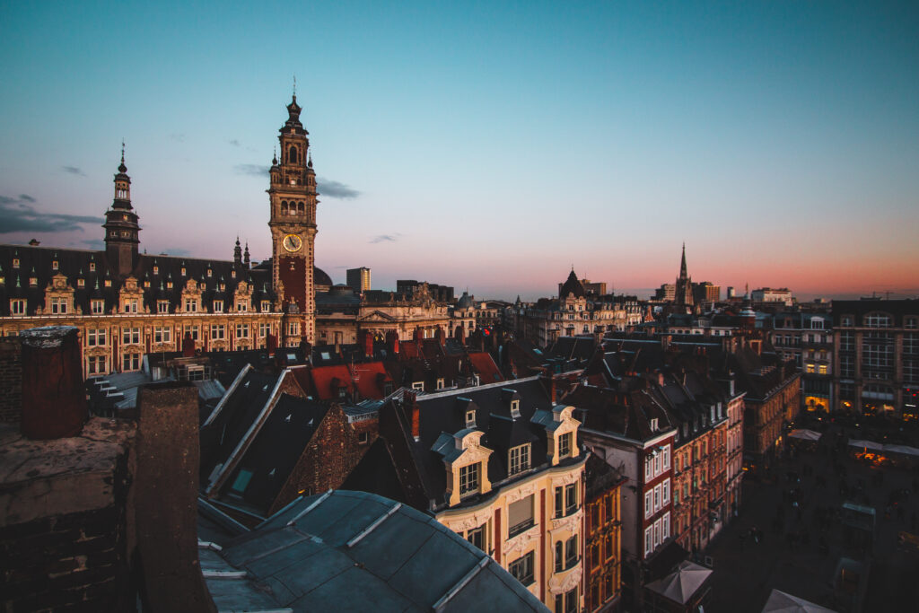 Beffroi, grand place et vieille bourse Lille