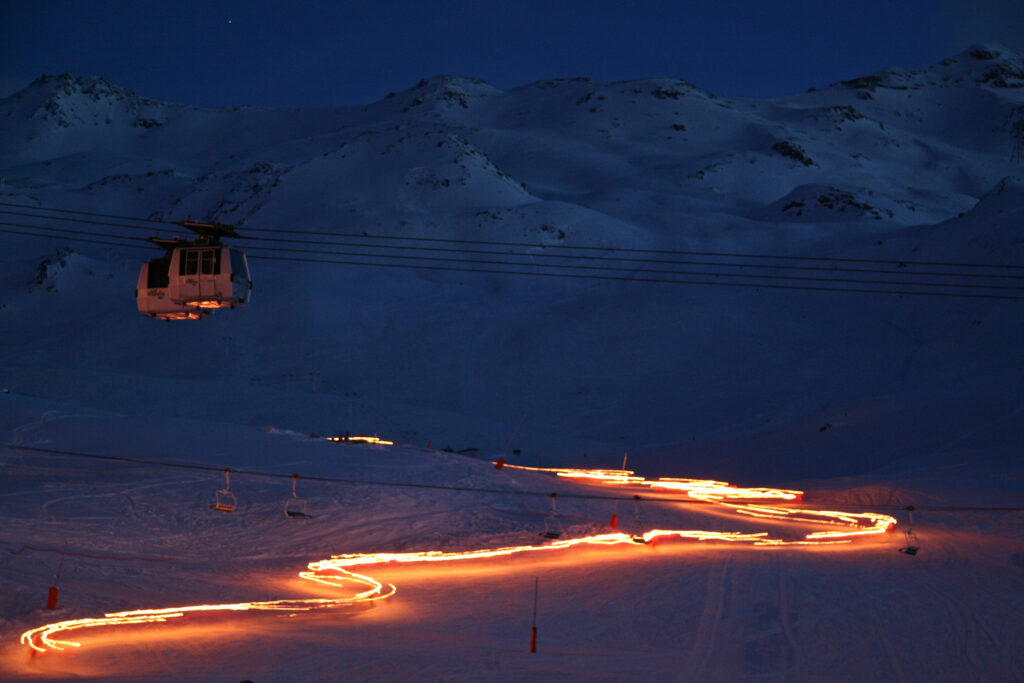 Descente aux flambeaux Courchevel 