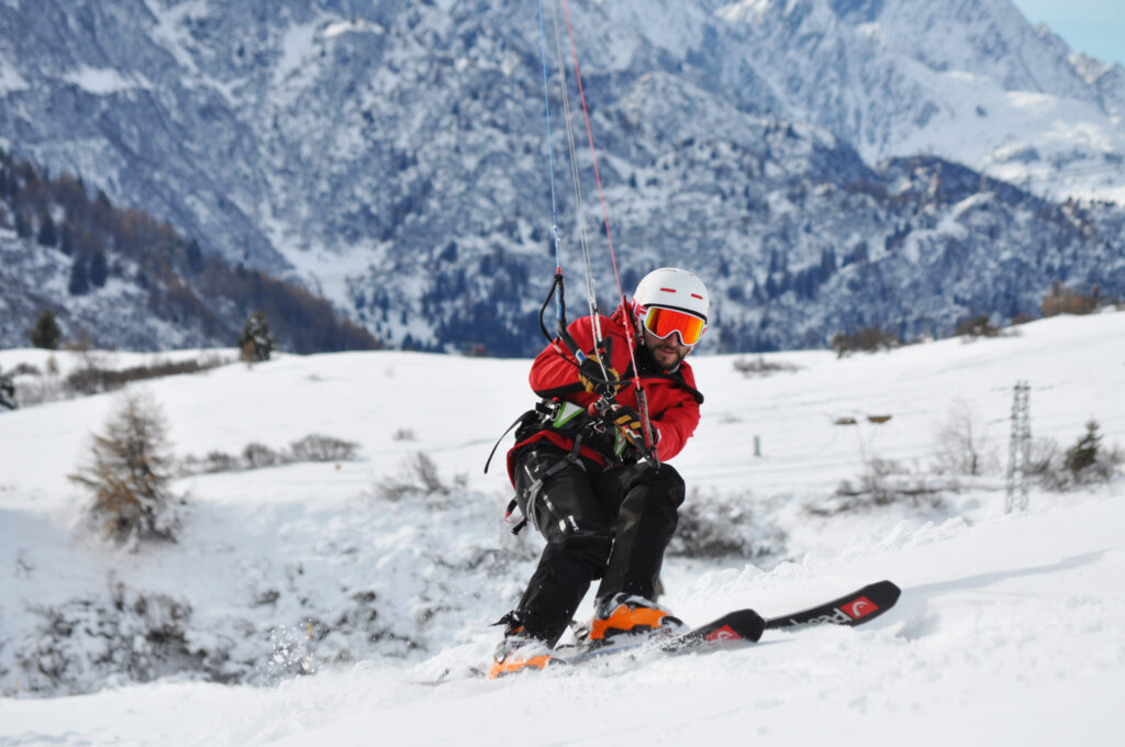 Le snowkite, une nouvelle activité à faire à Val Cenis