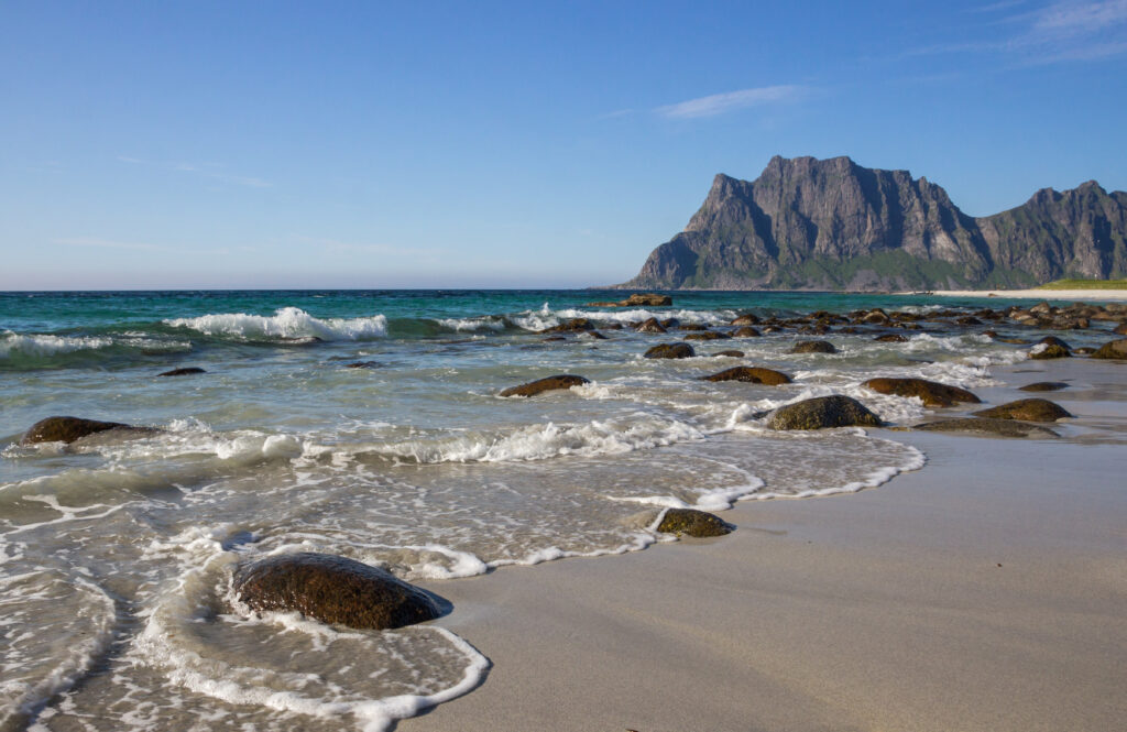 La plage d'Uttakleiv