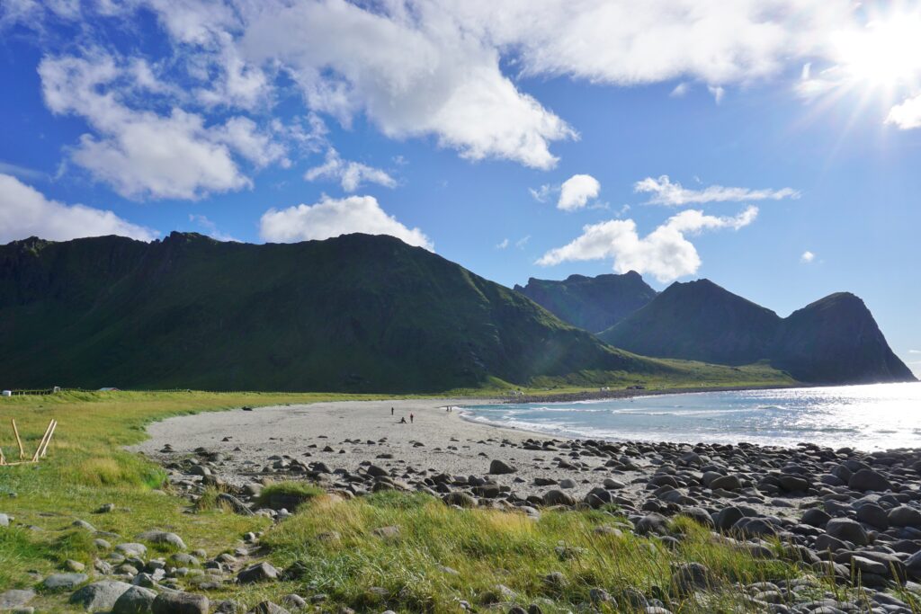 La plage d'Unstad