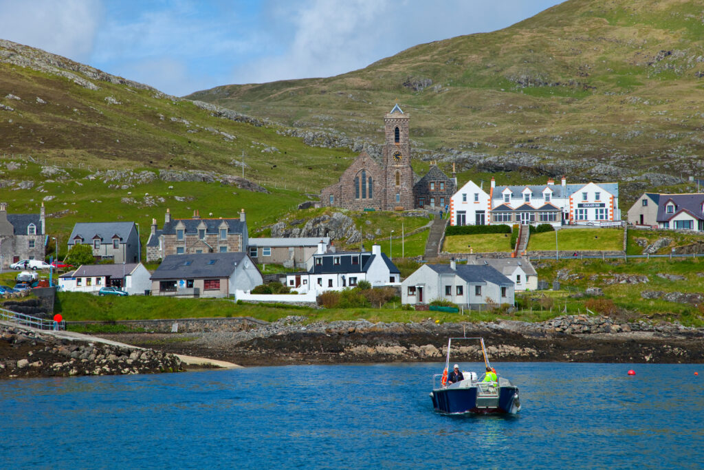 Vue sur l'île Barra