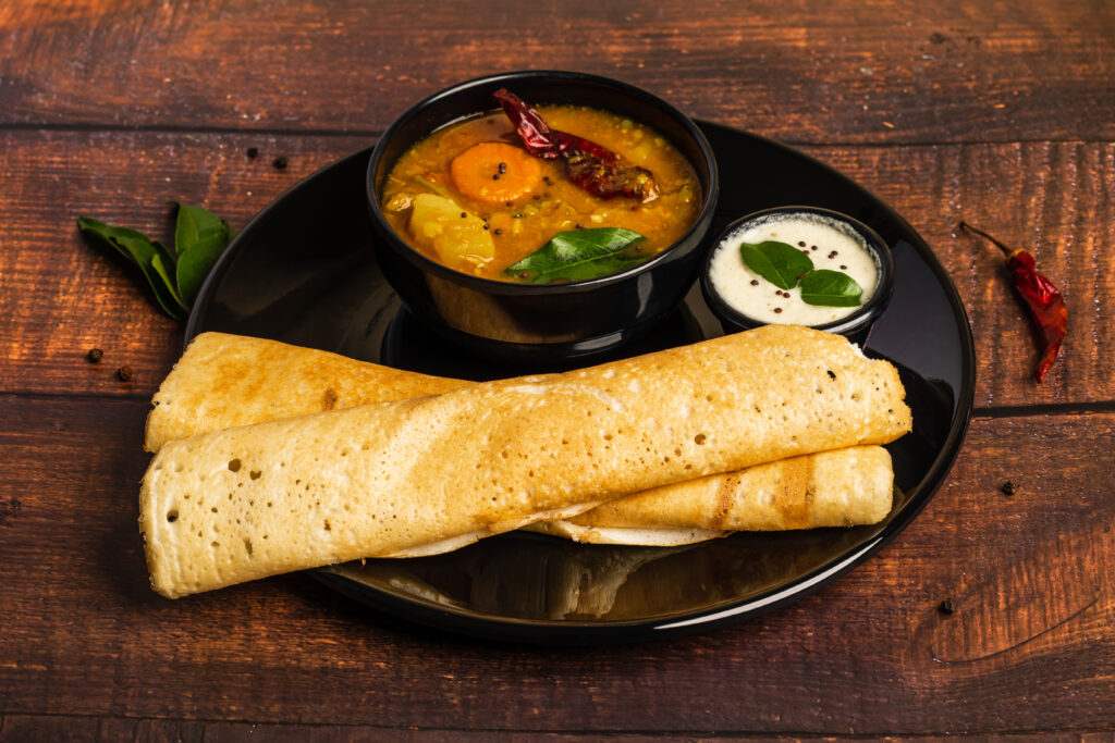 Le dosa, une spécialité culinaire d'Inde à goûter