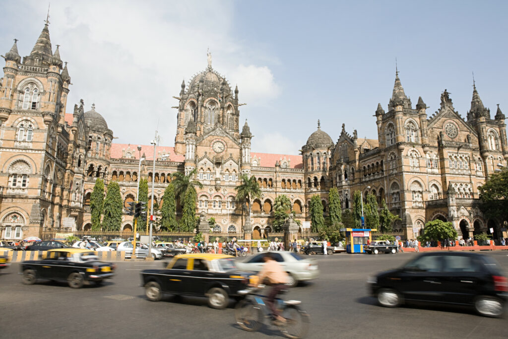 Vue sur la gare de Mumbai