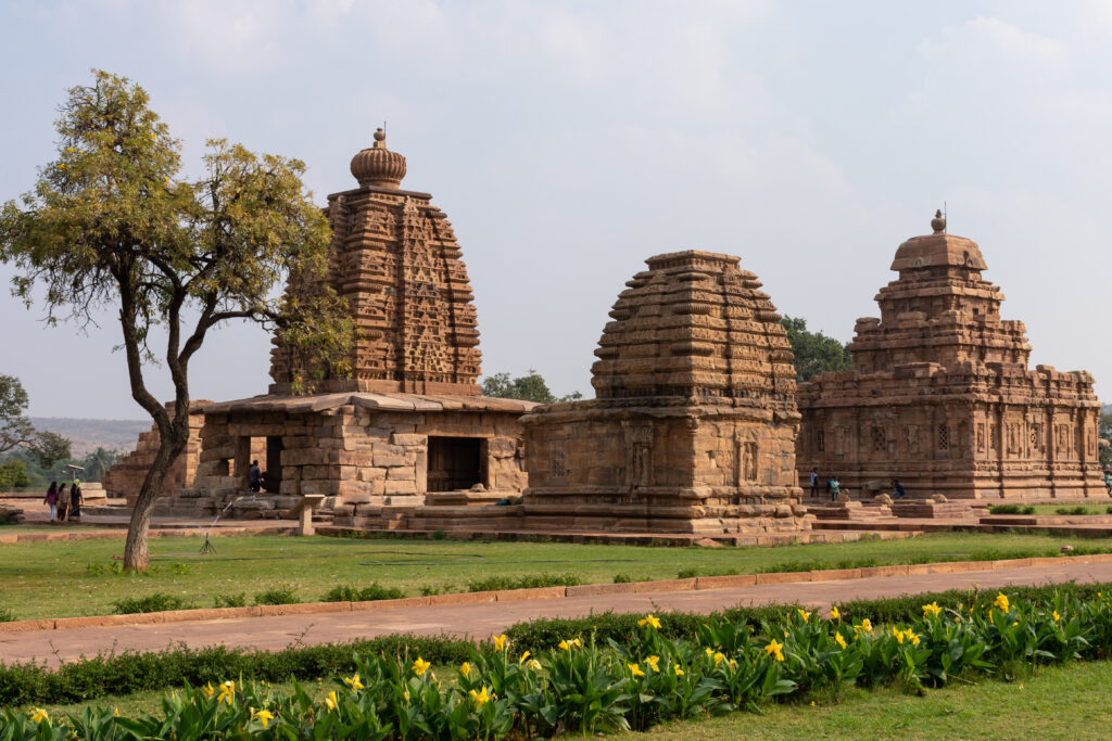 Vue sur les temples de Pattadakal