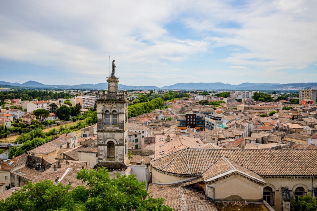 Vue sur la ville de Montélimar depuis les remparts du château