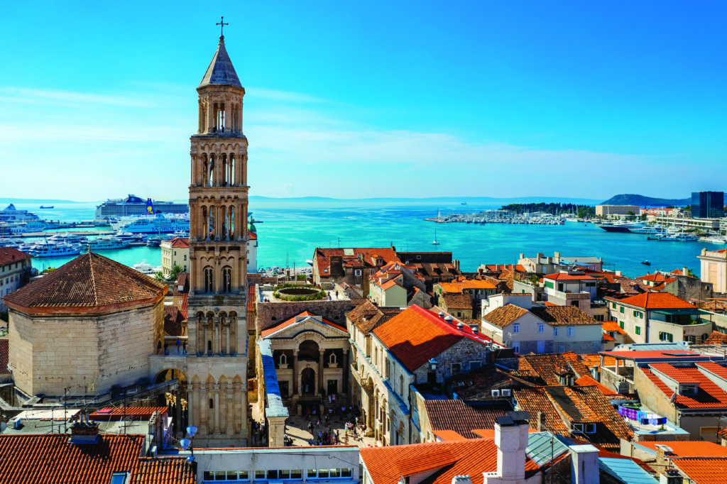 Panorama de Split et la cathédrale de Saint-Domnius.