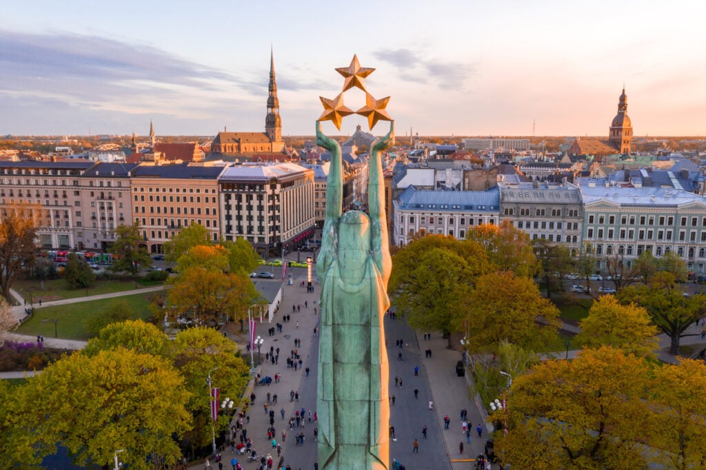 Le monument de la Liberté à Riga