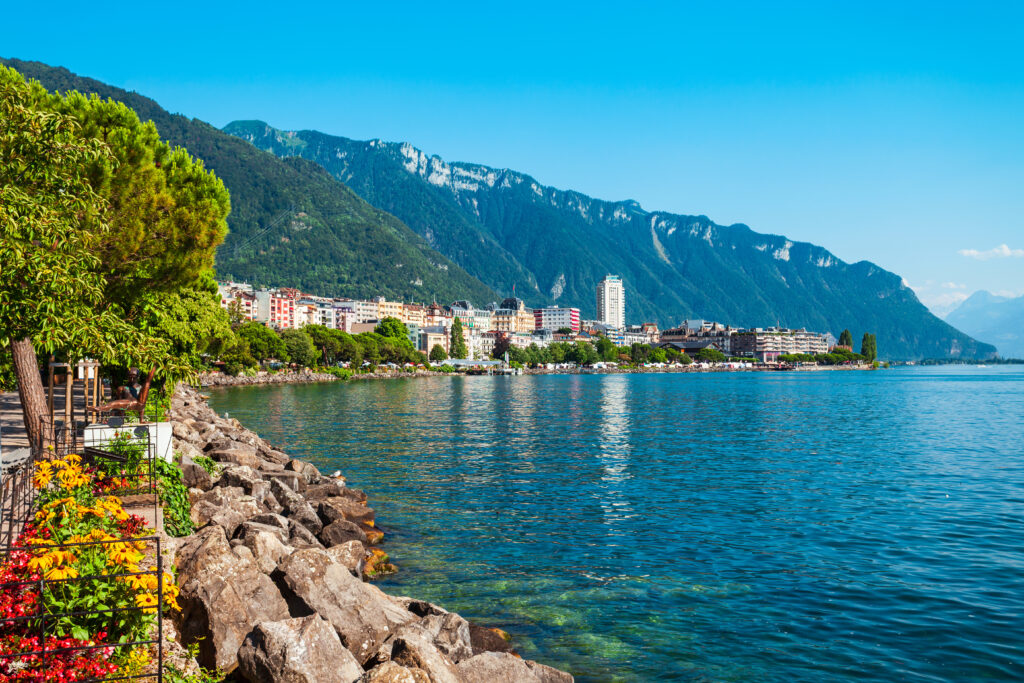 Lac Léman à Montreux en Suisse 