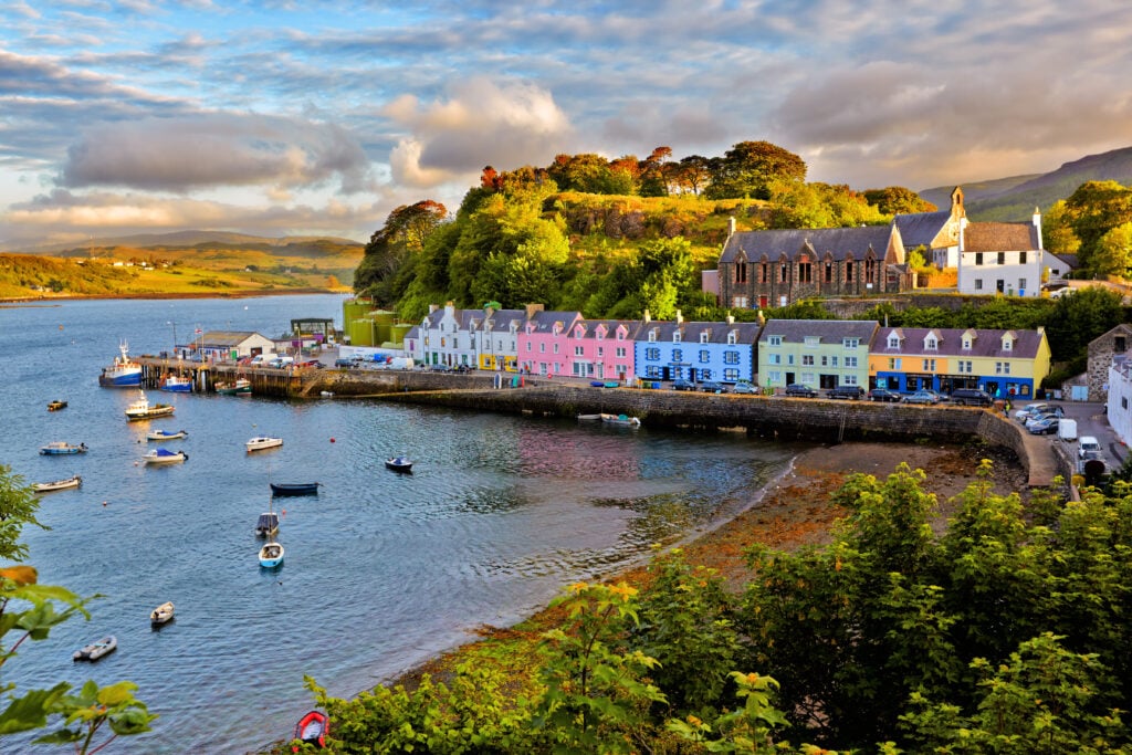 Portree, la capitale de l'île de Skye