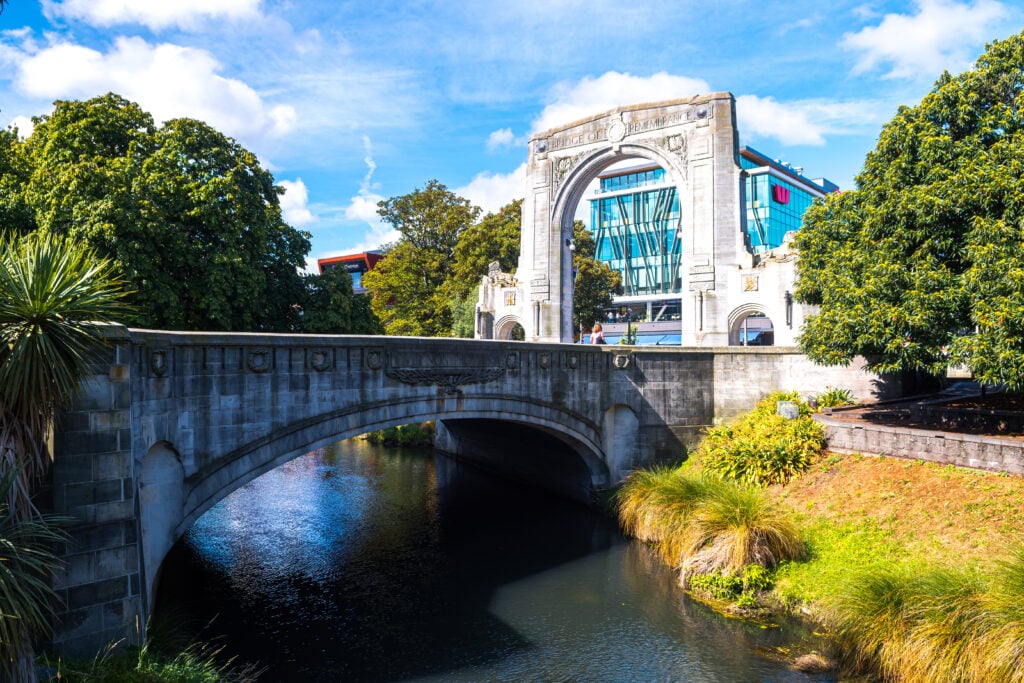 Vue sur Christchurch