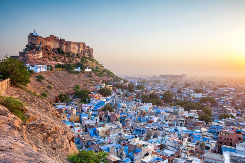 Jodhpur,  la « ville bleue »