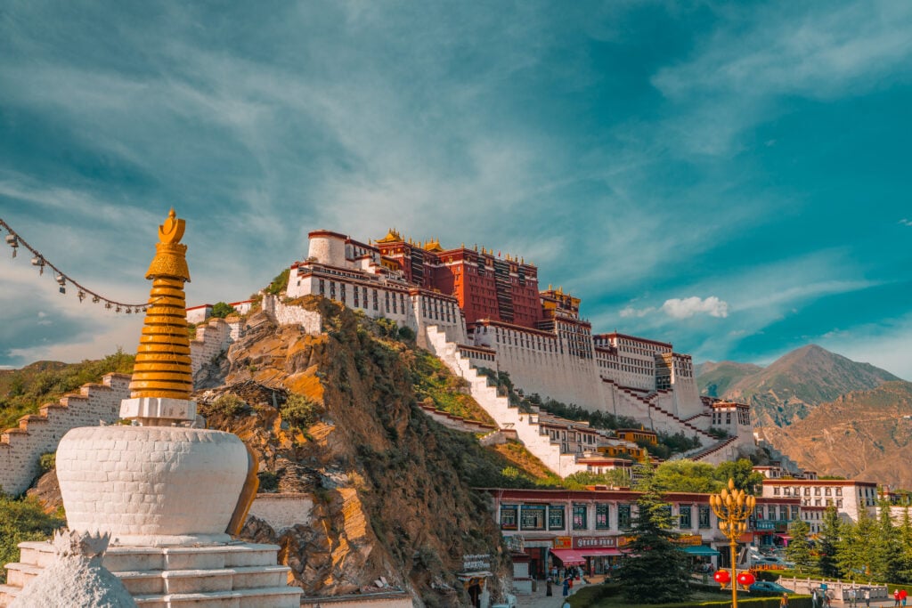 Vue sur le palais du Potala 