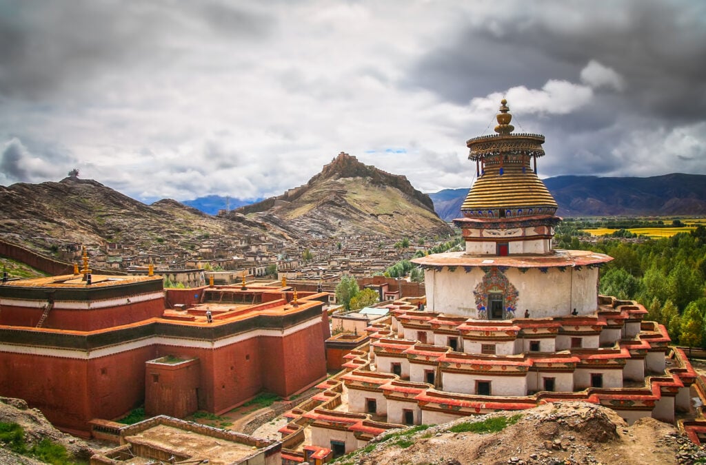 Vue sur Gyantse 