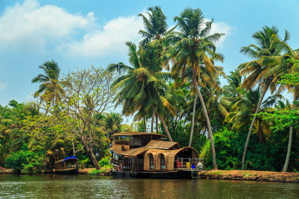 Promenade en houseboat sur les backwaters