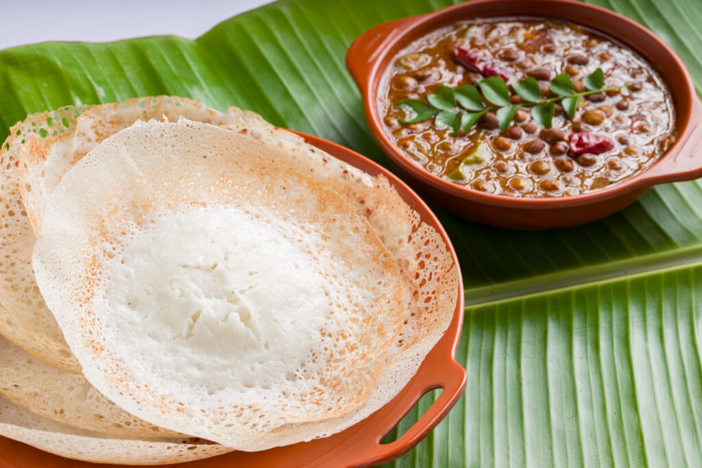 Le appam, une des spécialités culinaires typiques du Kerala