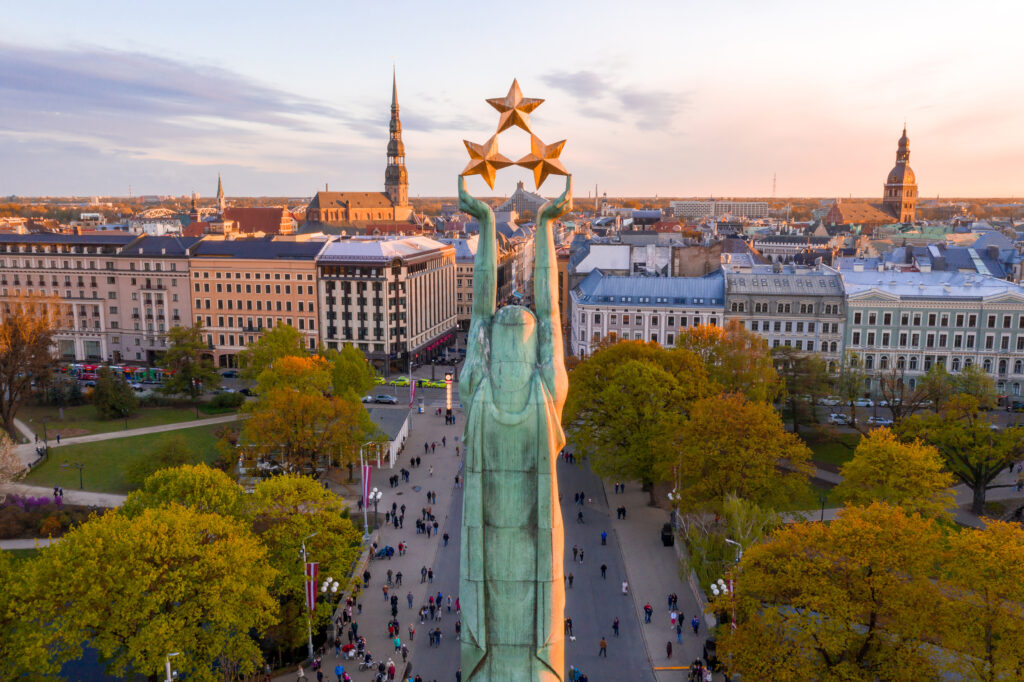 Le monument de la Liberté à Riga