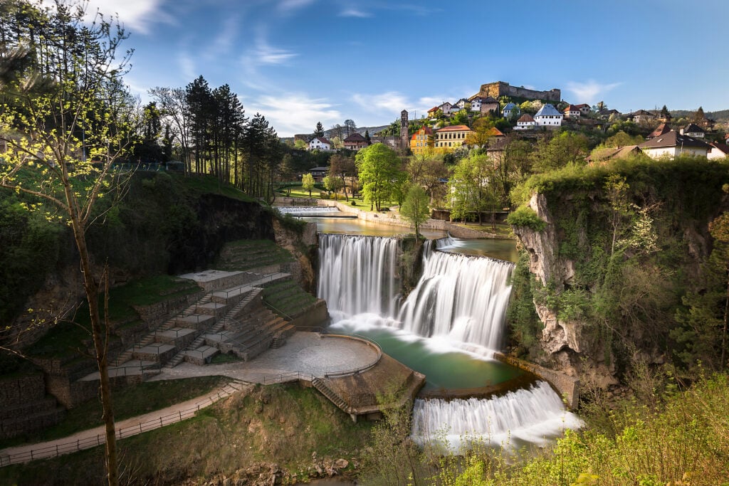 Vue sur Jajce