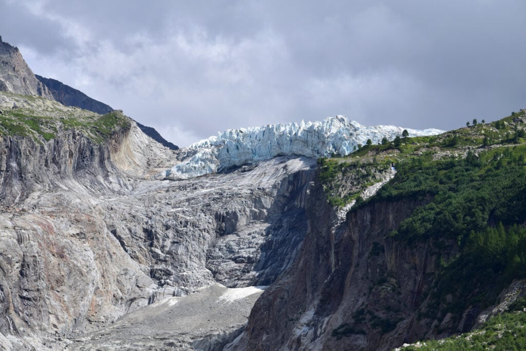 Le Glacier d'Argentière, vu de la Pierre à Bosson