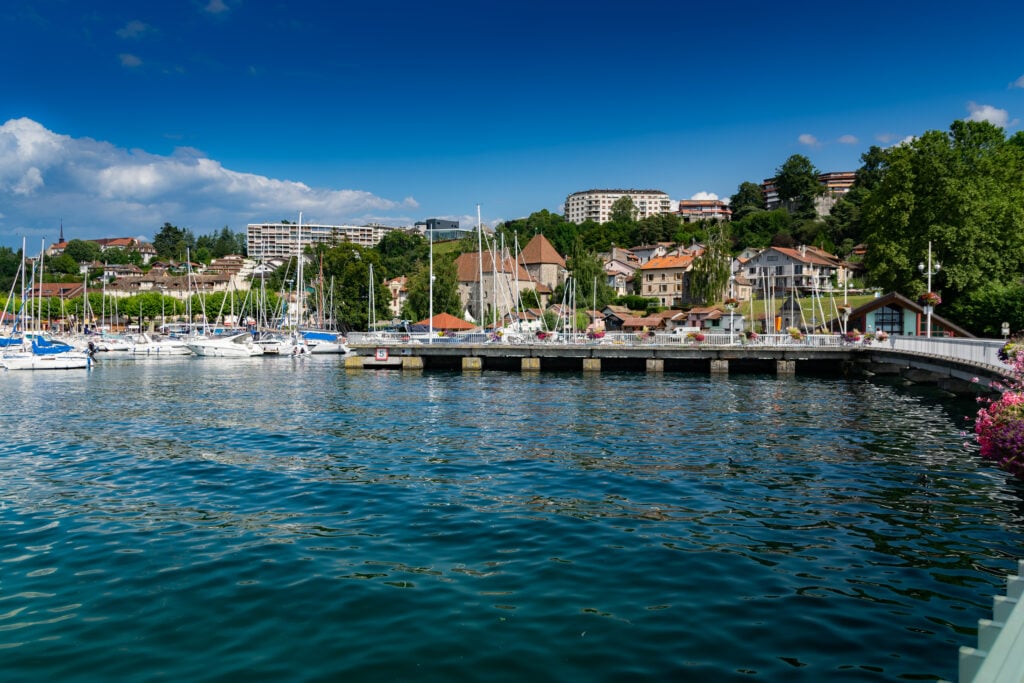 Vue sur Thonon les Bains