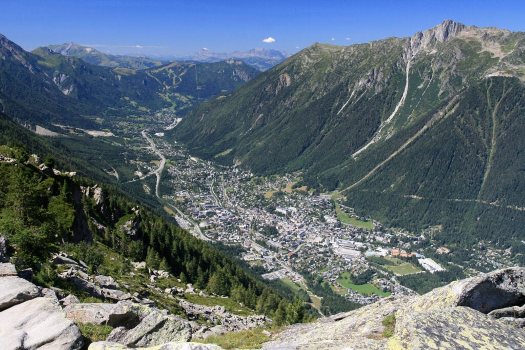 Chamonix, vu du Grand Balcon Nord