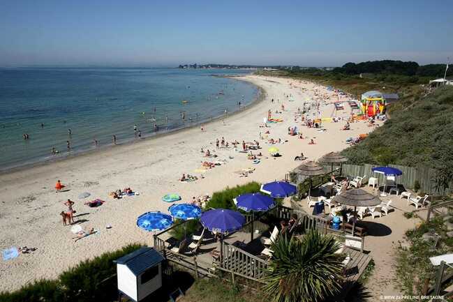 La plage de Kervillen à La Trinité